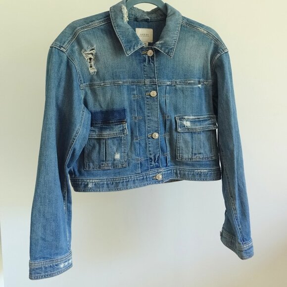 Guess dark denim jacket - Picture 1 of 16